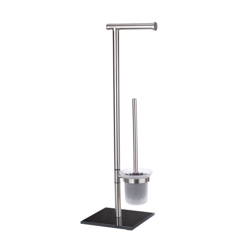 Wenko Stand WC-Garnitur Lima Edelstahl rostfrei