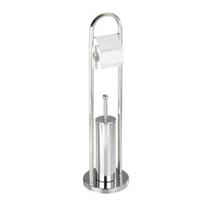 Wenko  Exclusiv Stand WC-Garnitur Vasto Edelstahl rostfrei