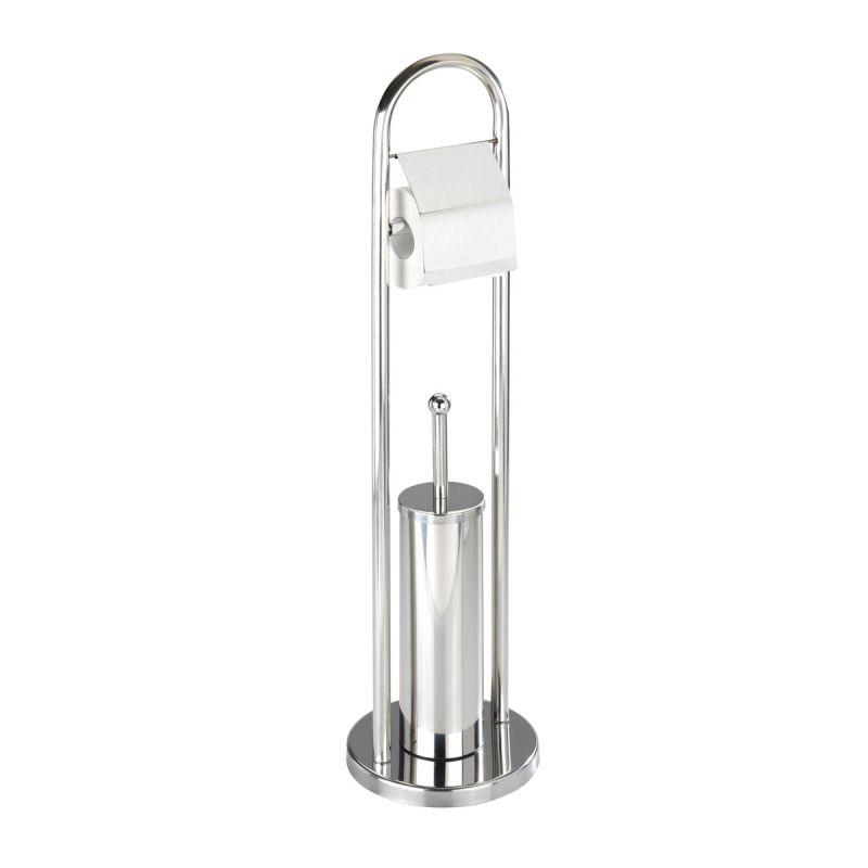 Wenko Exclusiv Stand WC-Garnitur Vasto Edelstahl rostfrei