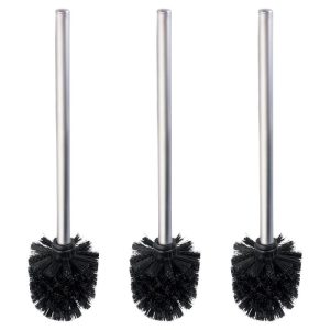 Wenko WC-Bürste mit Edelstahlstiel Matt 3er Set Durchmesser 8 x 35 cm Wenko WC-Bürste mit Edelstahlstiel Matt 3er Set Durchmesser 8 x 35 cm