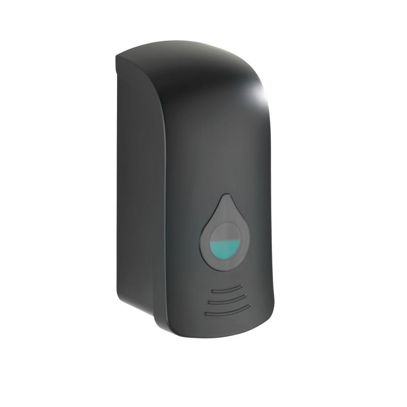 Wenko Desinfektionsmittel-Spender Ranera L Schwarz Seifenspender und Desinfektionsspender Füllmenge 740 ml