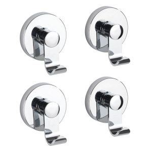 Wenko Vacuum-Loc Haken-Set Irun 2 x 2 Haken Zwei 2er Sets Befestigen ohne bohren Wenko Vacuum-Loc Haken-Set Irun 2 x 2 Haken Zwei 2er Sets Befestigen ohne bohren