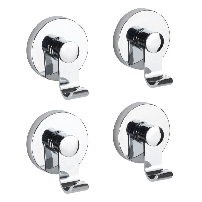 Wenko Vacuum-Loc Haken-Set Irun 2 x 2 Haken Zwei 2er Sets Befestigen ohne bohren