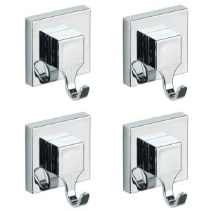 Wenko Vacuum-Loc Haken-Set eckig 2 x 2 Stück 2 x 2er Set Befestigen ohne bohren Wenko Vacuum-Loc Haken-Set eckig 2 x 2 Stück 2 x 2er Set Befestigen ohne bohren