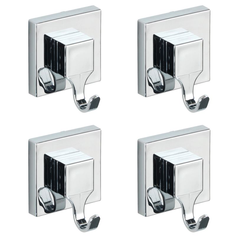 Wenko Vacuum-Loc Haken-Set eckig 2 x 2 Stück 2 x 2er Set Befestigen ohne bohren