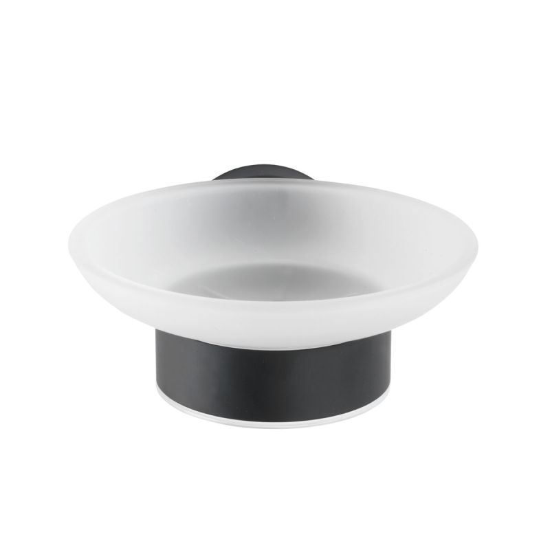 Wenko Seifenablage Bosio Edelstahl Black matt rostfrei