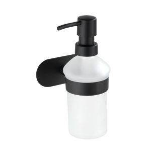 Wenko Turbo-Loc Edelstahl Seifenspender Orea Black Matt Flüssigseifen-Spender Befestigen ohne bohren ca 200 ml Wenko Turbo-Loc Edelstahl Seifenspender Orea Black Matt Flüssigseifen-Spender Befestigen ohne bohren ca 200 ml