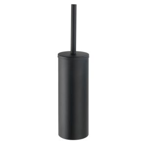 Wenko Turbo-Loc Edelstahl WC-Garnitur Orea Black Matt geschlossen WC-Bürstenhalter Befestigen ohne bohren Wenko Turbo-Loc Edelstahl WC-Garnitur Orea Black Matt geschlossen WC-Bürstenhalter Befestigen ohne bohren