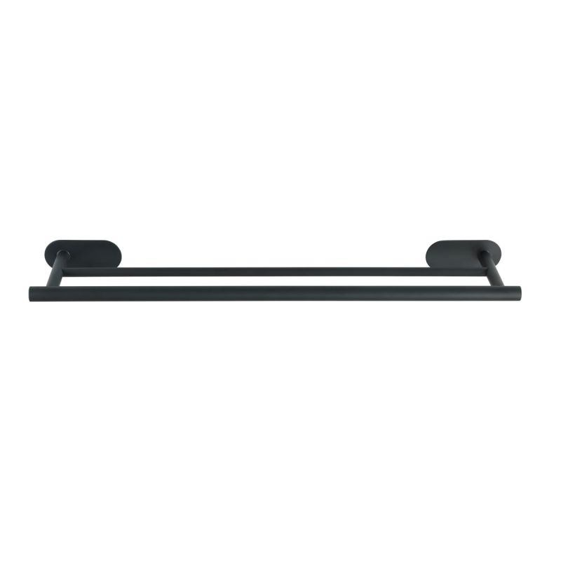 Wenko  Turbo-Loc Edelstahl Badetuchstange Duo Orea Black Matt Handtuchstange Befestigen ohne bohren
