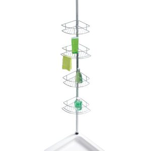 Wenko  Teleskop-Eckregal Dolcedo Edelstahl rostfrei