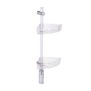Wenko LED Duscheckregal 74 cm LED-Duschstange mit Bewegungsmelder und 2 Ablagen Wenko LED Duscheckregal 74 cm LED-Duschstange mit Bewegungsmelder und 2 Ablagen