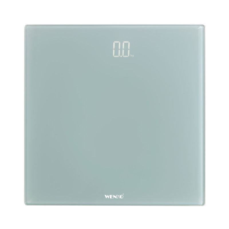 Wenko Personenwaage LED Grau digitale Körperwaage mit LED-Display