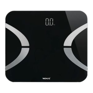 Wenko Analysewaage LED mit Bluetooth Schwarz Körperfettwaage Wenko Analysewaage LED mit Bluetooth Schwarz Körperfettwaage