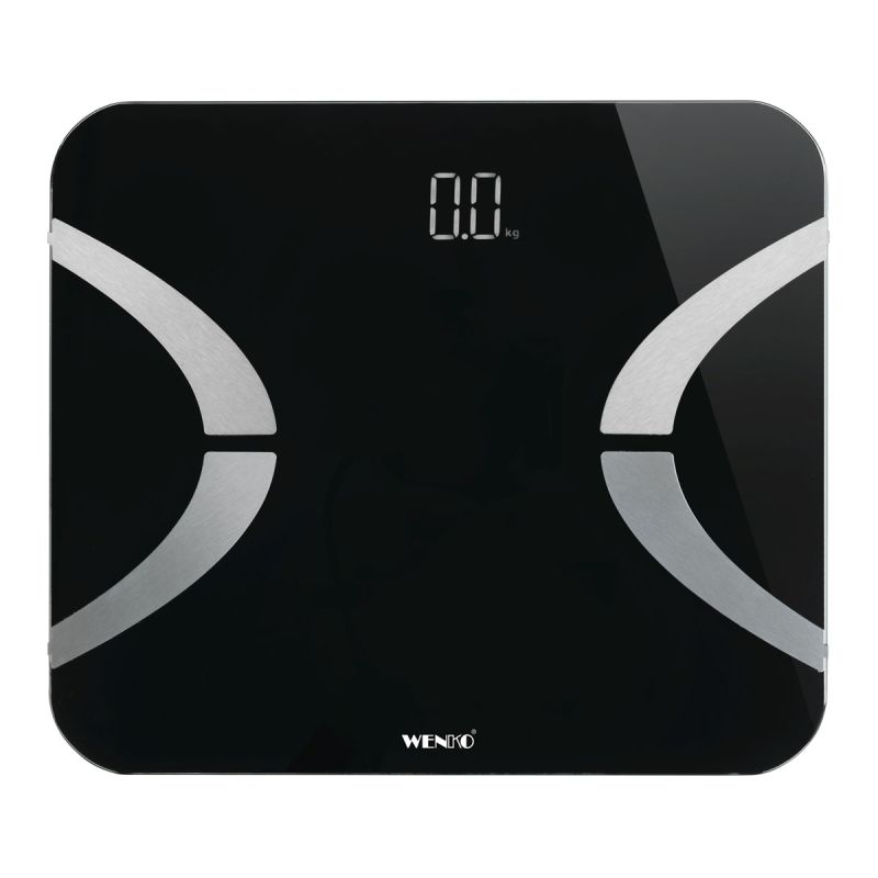 Wenko  Analysewaage LED mit Bluetooth Schwarz Körperfettwaage