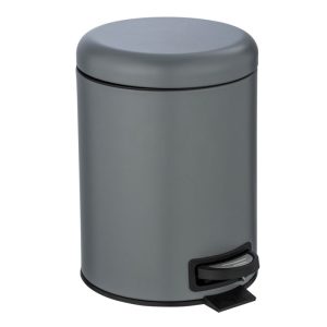 Wenko Kosmetik-Treteimer Leman Grau 5 L Wenko Kosmetik-Treteimer Leman Grau 5 L