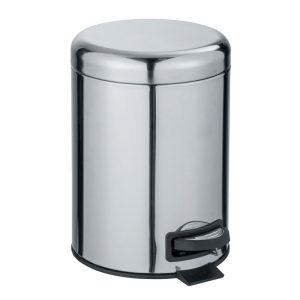 Wenko Kosmetik-Treteimer Leman Edelstahl Glänzend 5 L Wenko Kosmetik-Treteimer Leman Edelstahl Glänzend 5 L