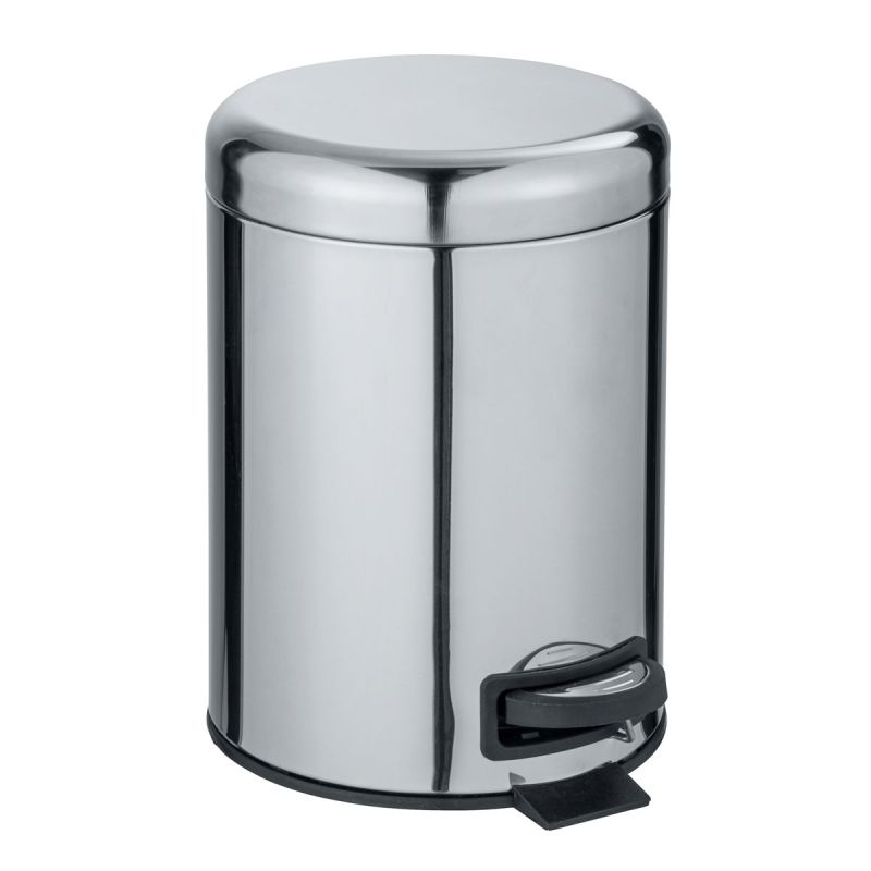 Wenko Kosmetik-Treteimer Leman Edelstahl Glänzend 5 L