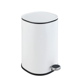 Wenko Kosmetik Treteimer Nant Easy-Close Weiß Matt 5 L Wenko Kosmetik Treteimer Nant Easy-Close Weiß Matt 5 L