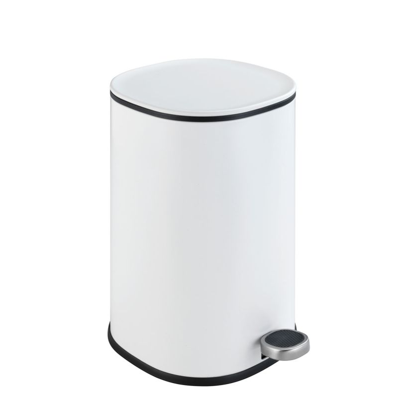 Wenko  Kosmetik Treteimer Nant Easy-Close Weiß Matt 5 L