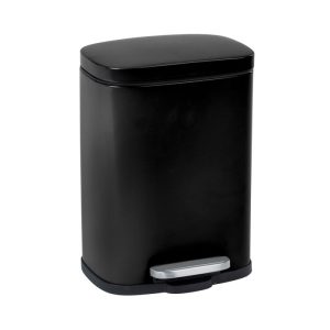Wenko Treteimer Leno Schwarz 5 L Kosmetikeimer Abfalleimer Wenko Treteimer Leno Schwarz 5 L Kosmetikeimer Abfalleimer