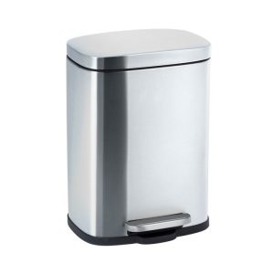 Wenko Treteimer Leno Edelstahl matt 5 L Kosmetikeimer Abfalleimer Wenko Treteimer Leno Edelstahl matt 5 L Kosmetikeimer Abfalleimer