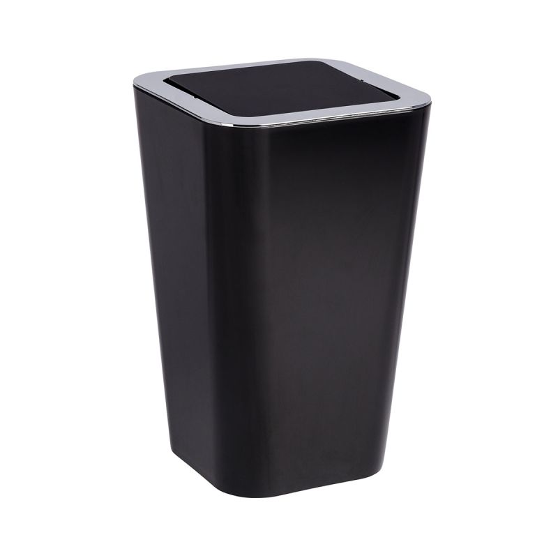 Wenko Schwingdeckeleimer Candy Black 6 L