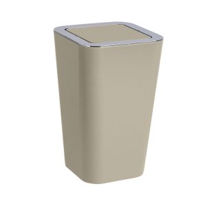 Wenko Schwingdeckeleimer Candy Taupe 6 L Wenko Schwingdeckeleimer Candy Taupe 6 L