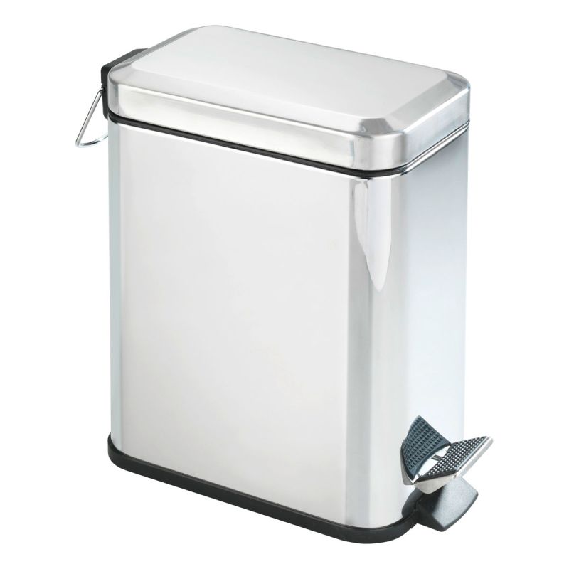 Wenko  Treteimer Square Edelstahl glänzend rostfrei 5 l