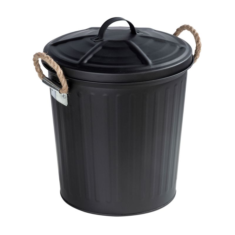 Wenko  Kosmetikeimer Gara Schwarz matt 6 L