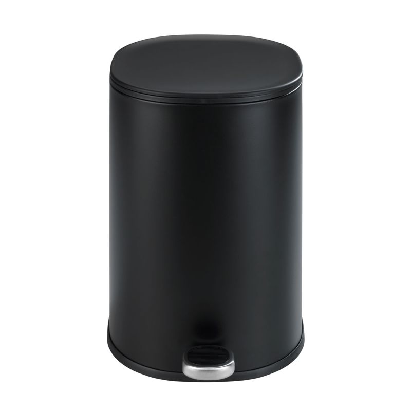 Wenko  Kosmetik Treteimer Nant Easy-Close Schwarz Matt 5 L
