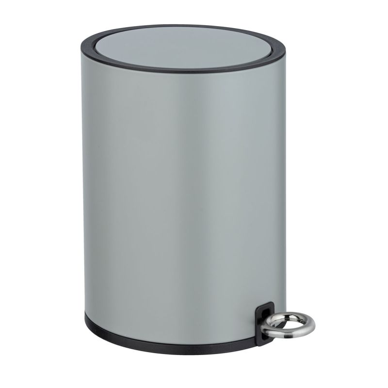 Wenko Kosmetik Treteimer Monza Easy Close Grau matt Mattiert 3 L