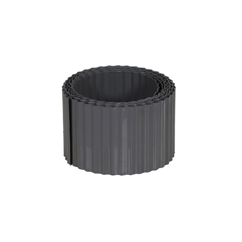 SIENA GARDEN Rasenkante Metall grau, 6mx15cm