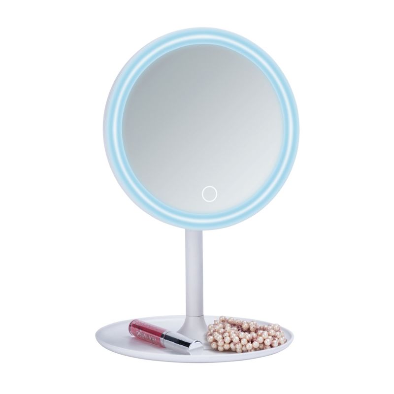 Wenko LED Kosmetik-Standspiegel Turro Leuchtspiegel