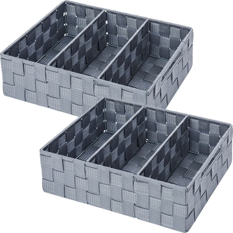Wenko Organizer Adria mit Griff Grau 2er Set