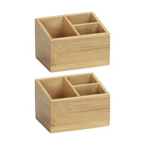 Wenko Bambus Organizer Terra 3 Fächer 2er Set Wenko Bambus Organizer Terra 3 Fächer 2er Set