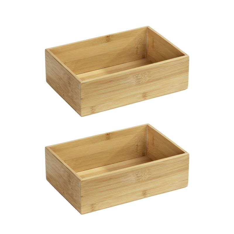 Wenko  Bambus Ablage Terra L 2er Set