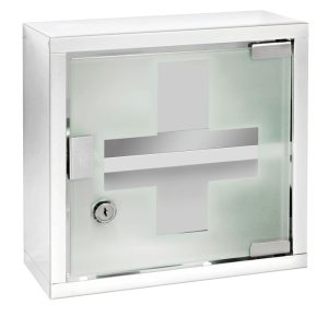 Wenko Medikamentenschrank Edelstahl 25 x 25 cm glänzend Wenko Medikamentenschrank Edelstahl 25 x 25 cm glänzend