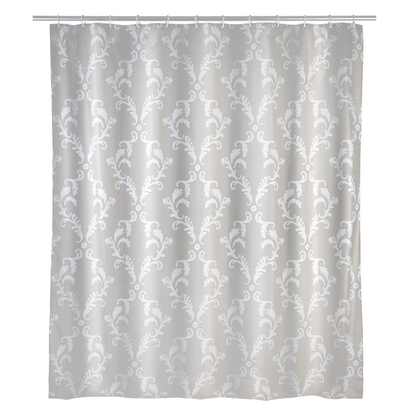 Wenko Anti-Schimmel Duschvorhang Baroque Textil Polyester 180 x 200 cm waschbar
