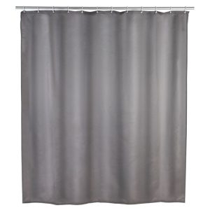 Wenko Anti-Schimmel Duschvorhang Uni Grey Textil Polyester 180 x 200 cm waschbar Wenko Anti-Schimmel Duschvorhang Uni Grey Textil Polyester 180 x 200 cm waschbar