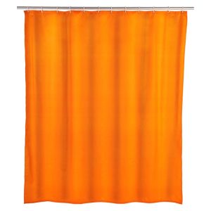 Wenko Anti-Schimmel Duschvorhang Uni Orange Textil Polyester 180 x 200 cm waschbar Wenko Anti-Schimmel Duschvorhang Uni Orange Textil Polyester 180 x 200 cm waschbar