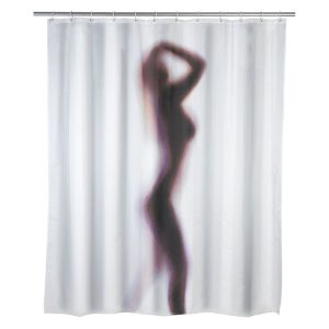Wenko Anti-Schimmel Duschvorhang Silhouette Textil Polyester 180 x 200 cm waschbar Wenko Anti-Schimmel Duschvorhang Silhouette Textil Polyester 180 x 200 cm waschbar
