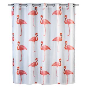 Wenko Anti-Schimmel Duschvorhang Flamingo Flex Textil Polyester 180 x 200 cm waschbar Wenko Anti-Schimmel Duschvorhang Flamingo Flex Textil Polyester 180 x 200 cm waschbar