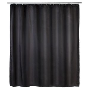 Wenko Anti-Schimmel Duschvorhang Uni Black Textil Polyester 180 x 200 cm waschbar Wenko Anti-Schimmel Duschvorhang Uni Black Textil Polyester 180 x 200 cm waschbar
