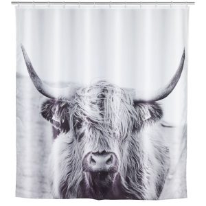 Wenko Duschvorhang Yak Textil Polyester 180 x 200 cm waschbar Wenko Duschvorhang Yak Textil Polyester 180 x 200 cm waschbar
