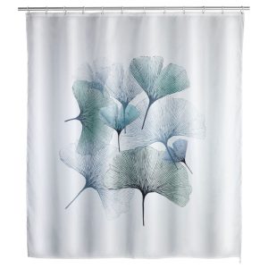 Wenko Anti-Schimmel Duschvorhang Ginkgo Textil Polyester 180 x 200 cm waschbar Wenko Anti-Schimmel Duschvorhang Ginkgo Textil Polyester 180 x 200 cm waschbar