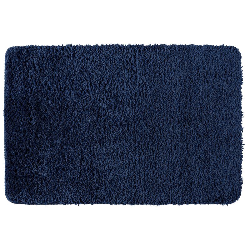 Wenko  Badteppich Belize Marine Blue 60 x 90 cm Mikrofaser