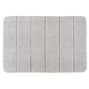 Wenko Badteppich Steps Light Grey 60 x 90 cm Mikrofaser Wenko Badteppich Steps Light Grey 60 x 90 cm Mikrofaser