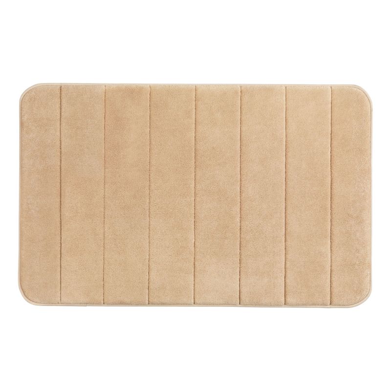 Wenko Badteppich Memory Foam Stripes Sand 50 x 80 cm