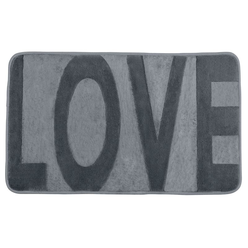 Wenko  Badteppich Memory Foam Love Mouse Grey 50 x 80 cm