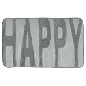 Wenko  Badteppich Memory Foam Happy Concrete Grey 50 x 80 cm